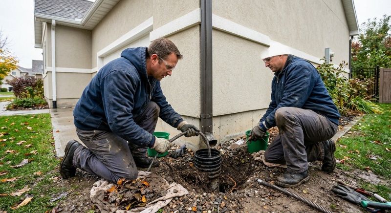 Downspout Blockage Removal in Annapolis, MD