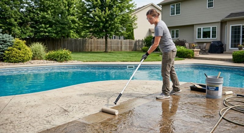 Porch Concrete Sealing in Tacoma, WA